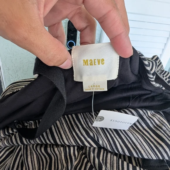 NWT sz L ANTHROPOLOGIE SALSOLA DRESS by Maeve, Cute & Comfy High Low Tie waist - Picture 8 of 10